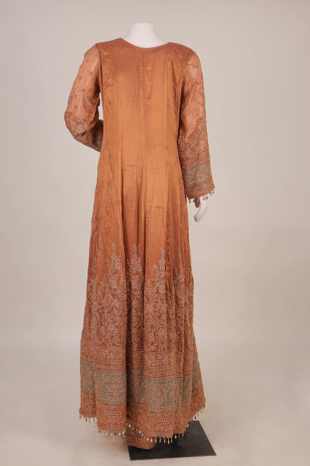 Graceful Copper-Bronze Anarkali Suit Set