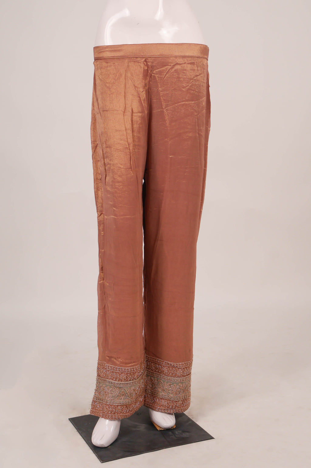Graceful Copper-Bronze Anarkali Suit Set