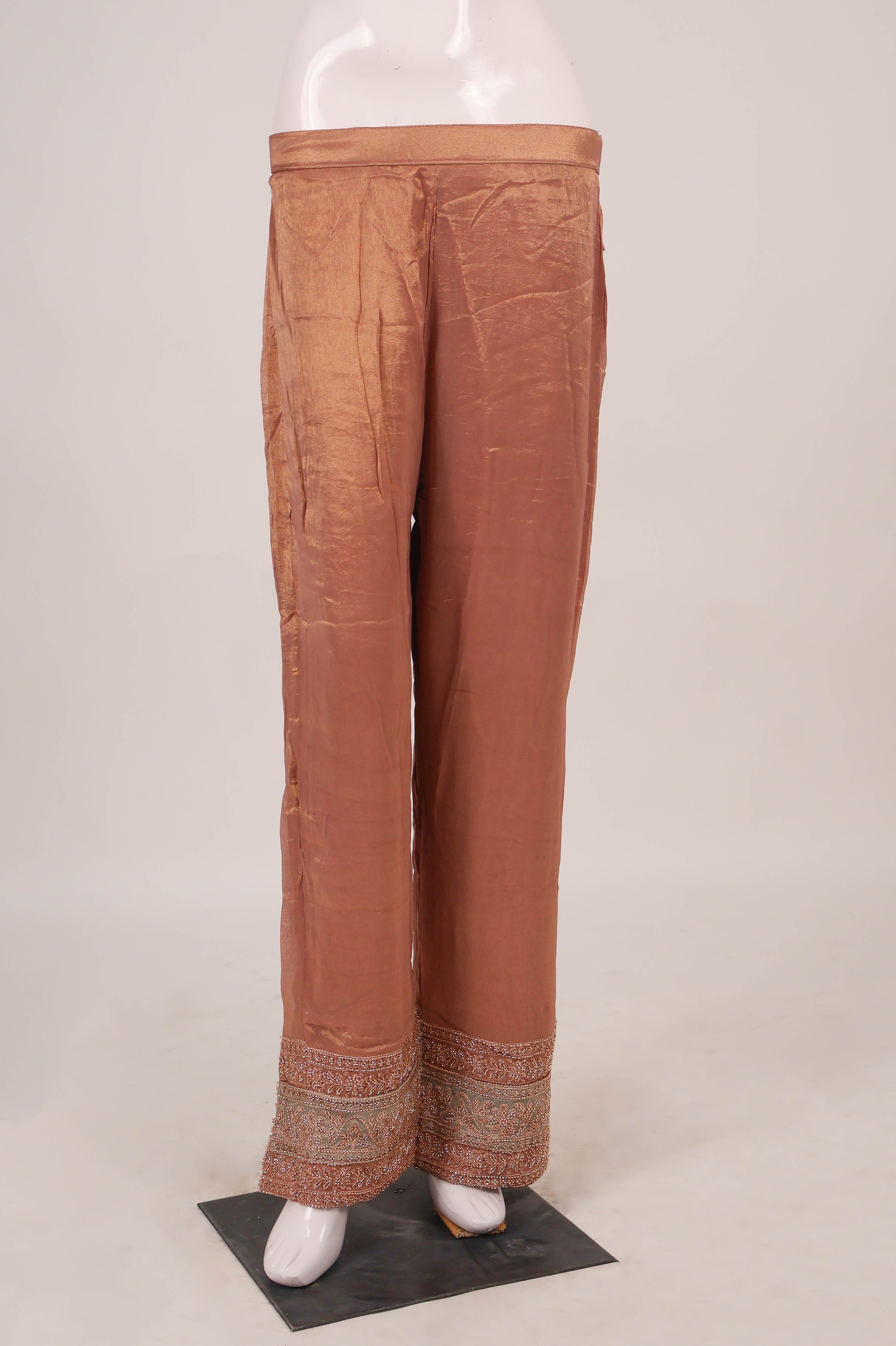 Graceful Copper-Bronze Anarkali Suit Set