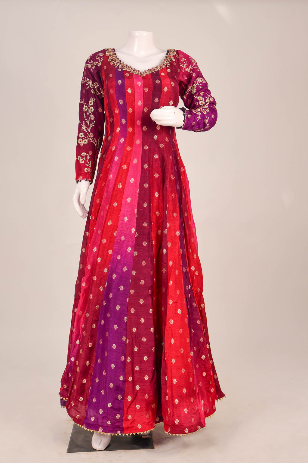 Anarkali Gown with Banarasi Dupatta
