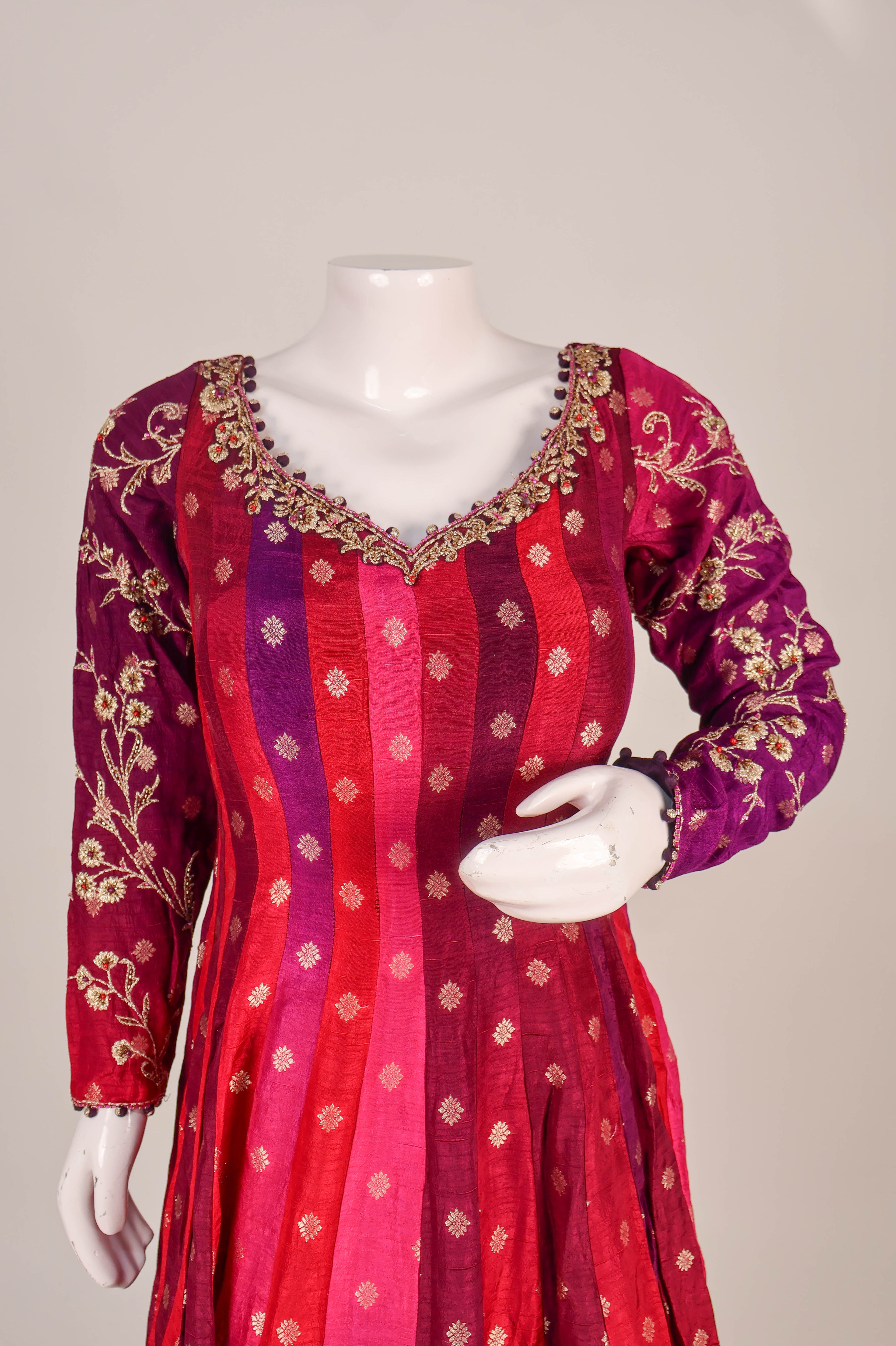 Anarkali Gown with Banarasi Dupatta