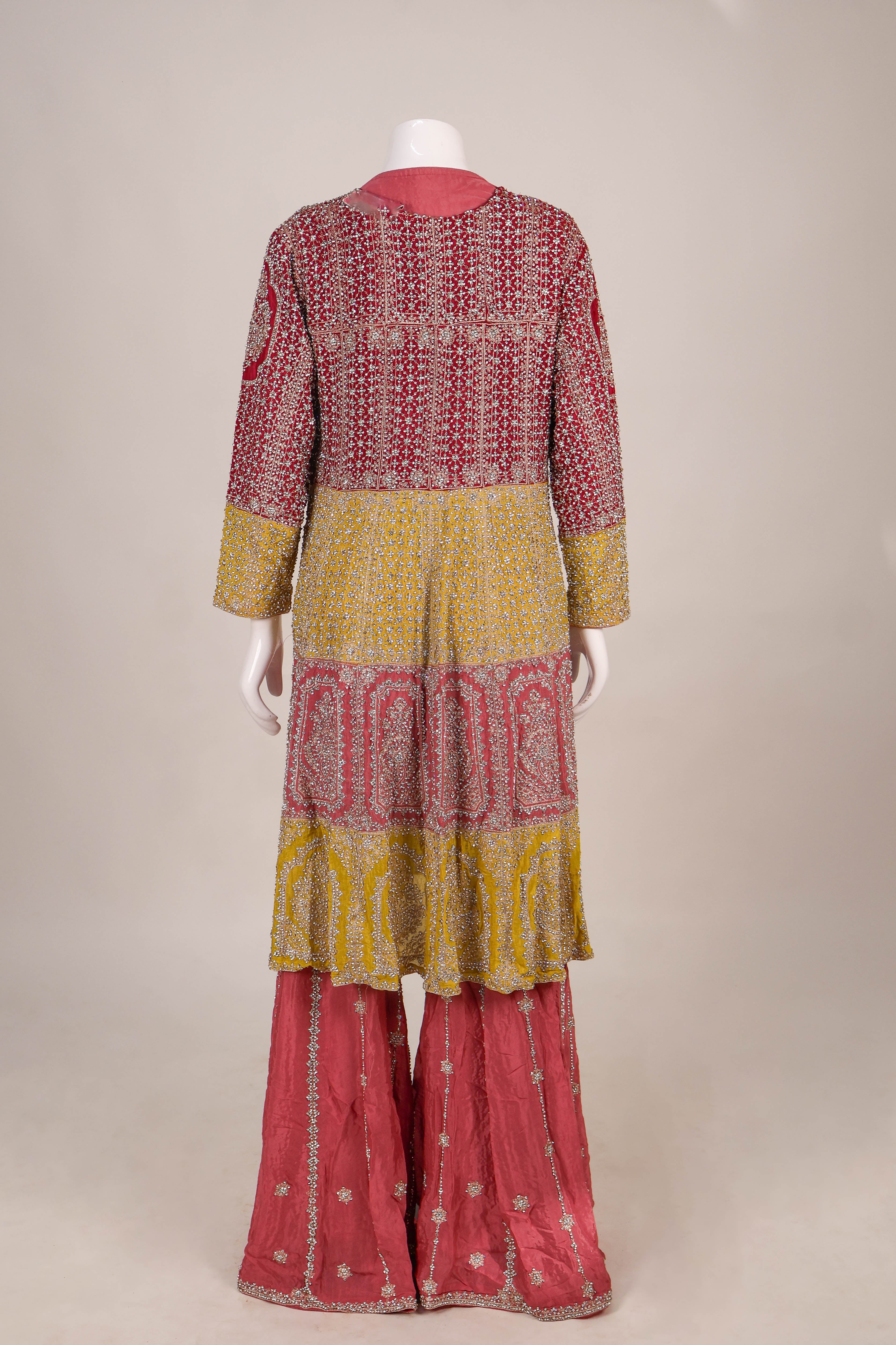 Embroidered 4-Piece Sharara Set with Statement Jacket