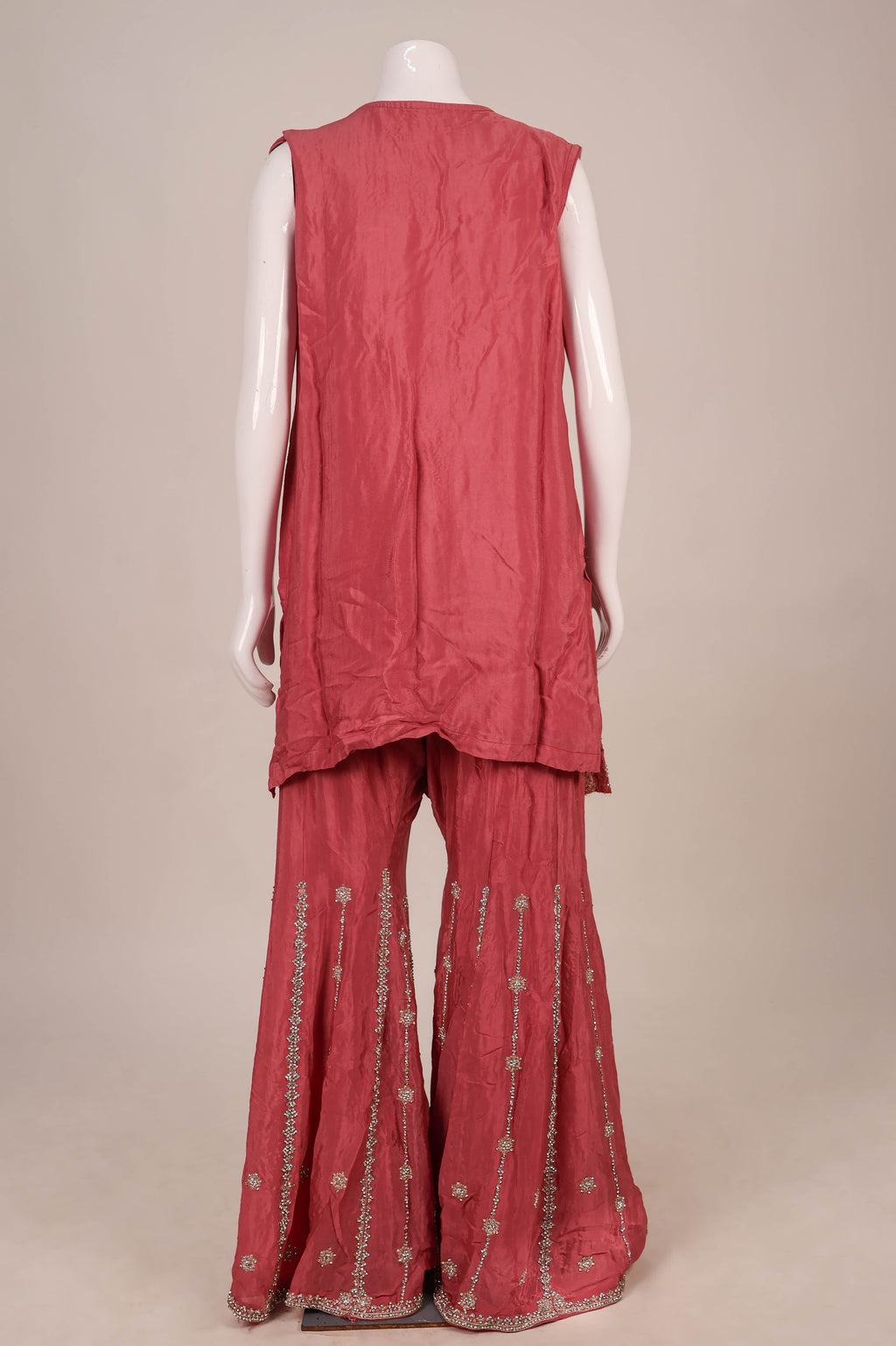 Embroidered 4-Piece Sharara Set with Statement Jacket