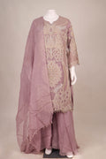 Embroidered Sharara Suit Set
