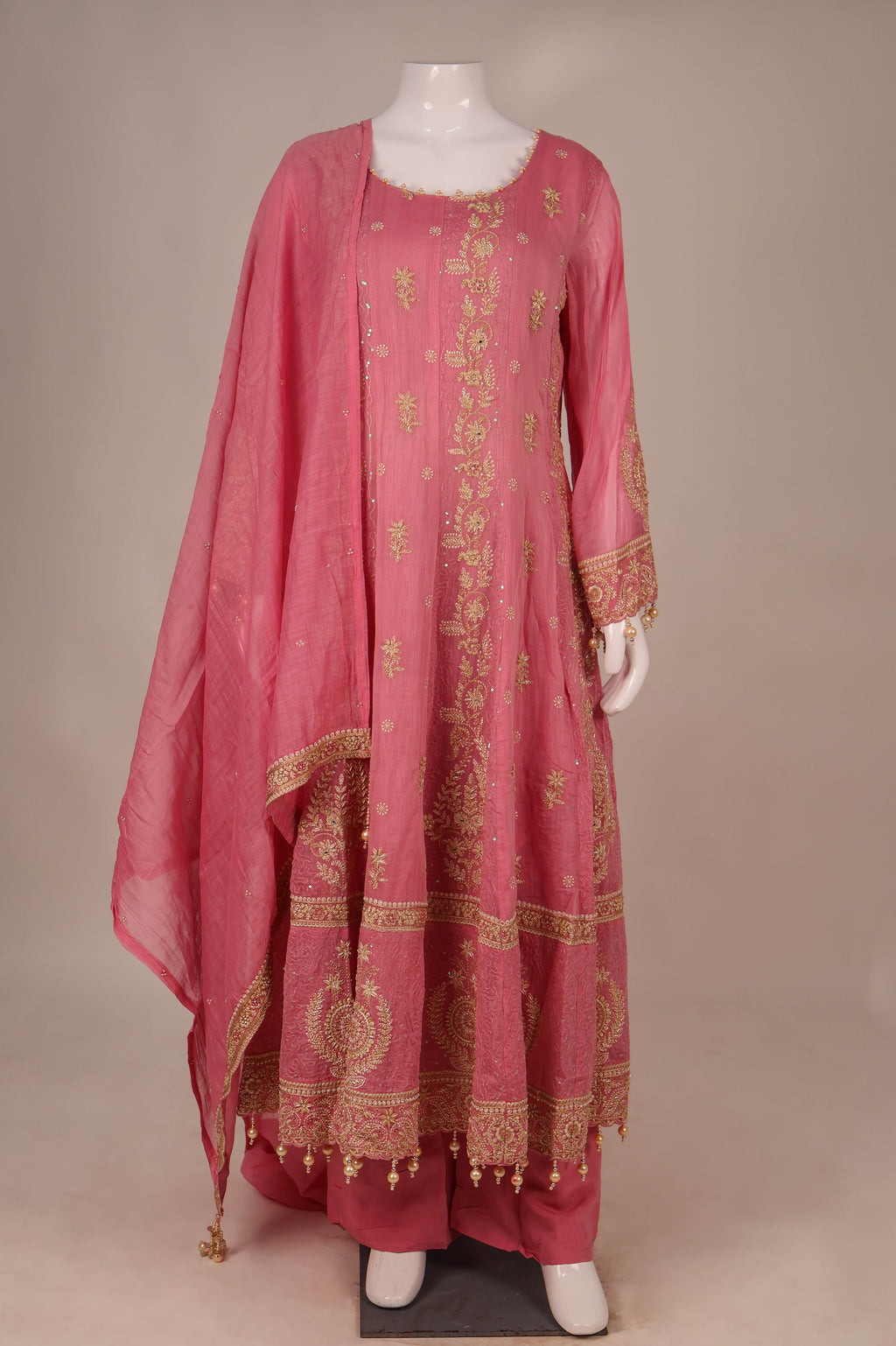 Embroidered Georgette Anarkali Set
