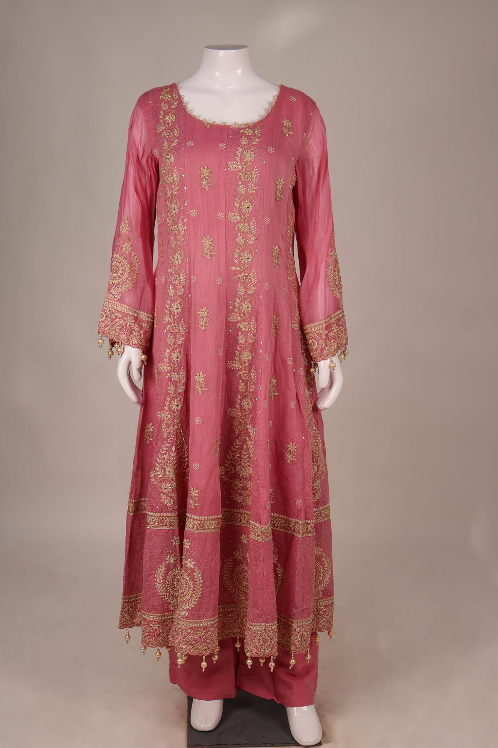 Embroidered Georgette Anarkali Set