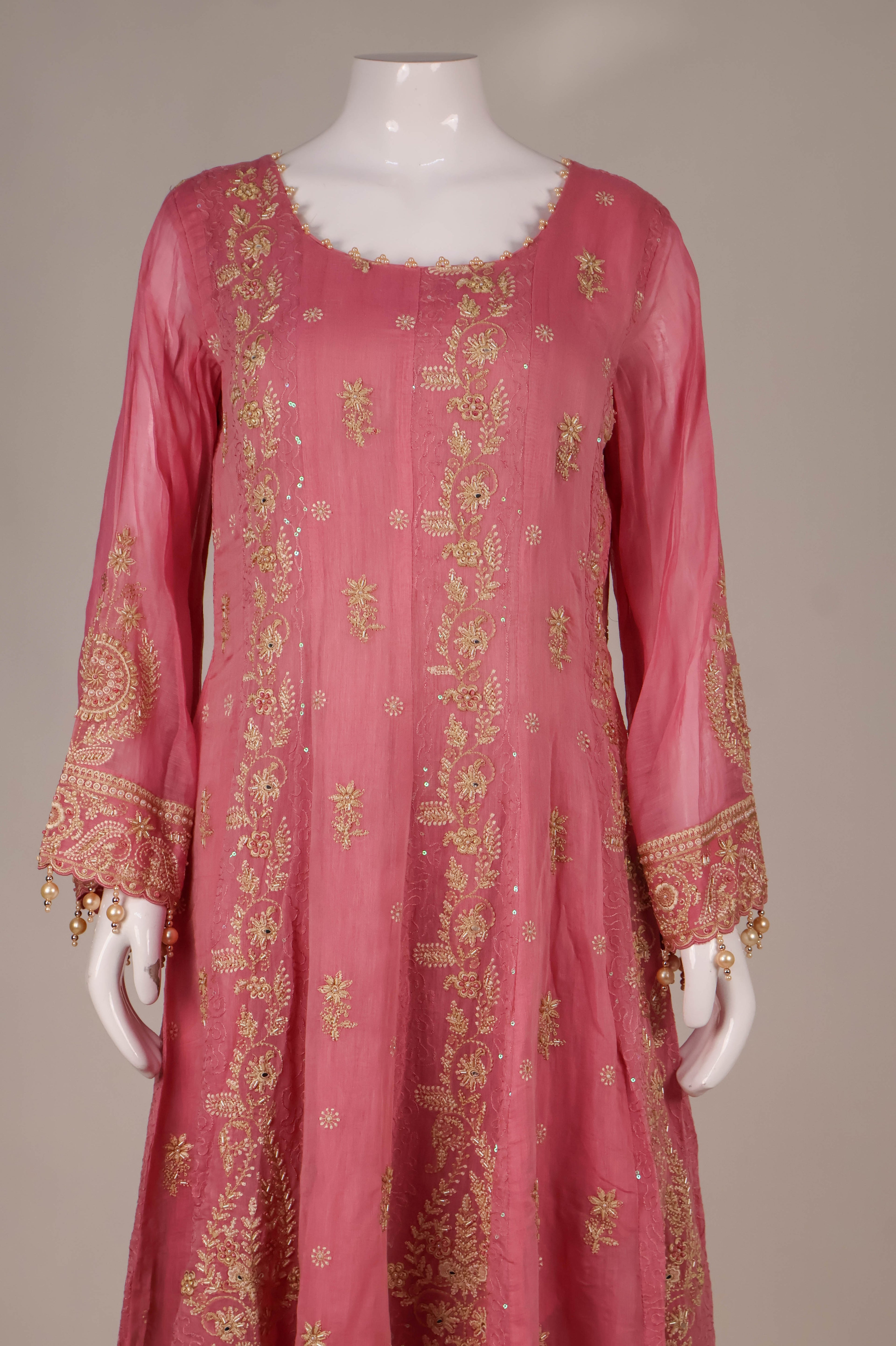 Embroidered Georgette Anarkali Set