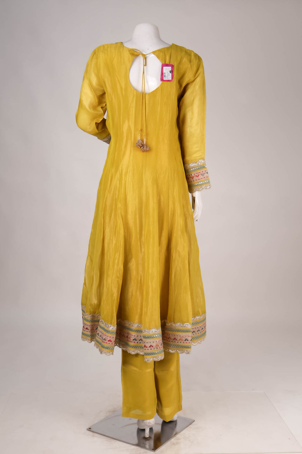 Mustard Yellow Anarkali Suit Set