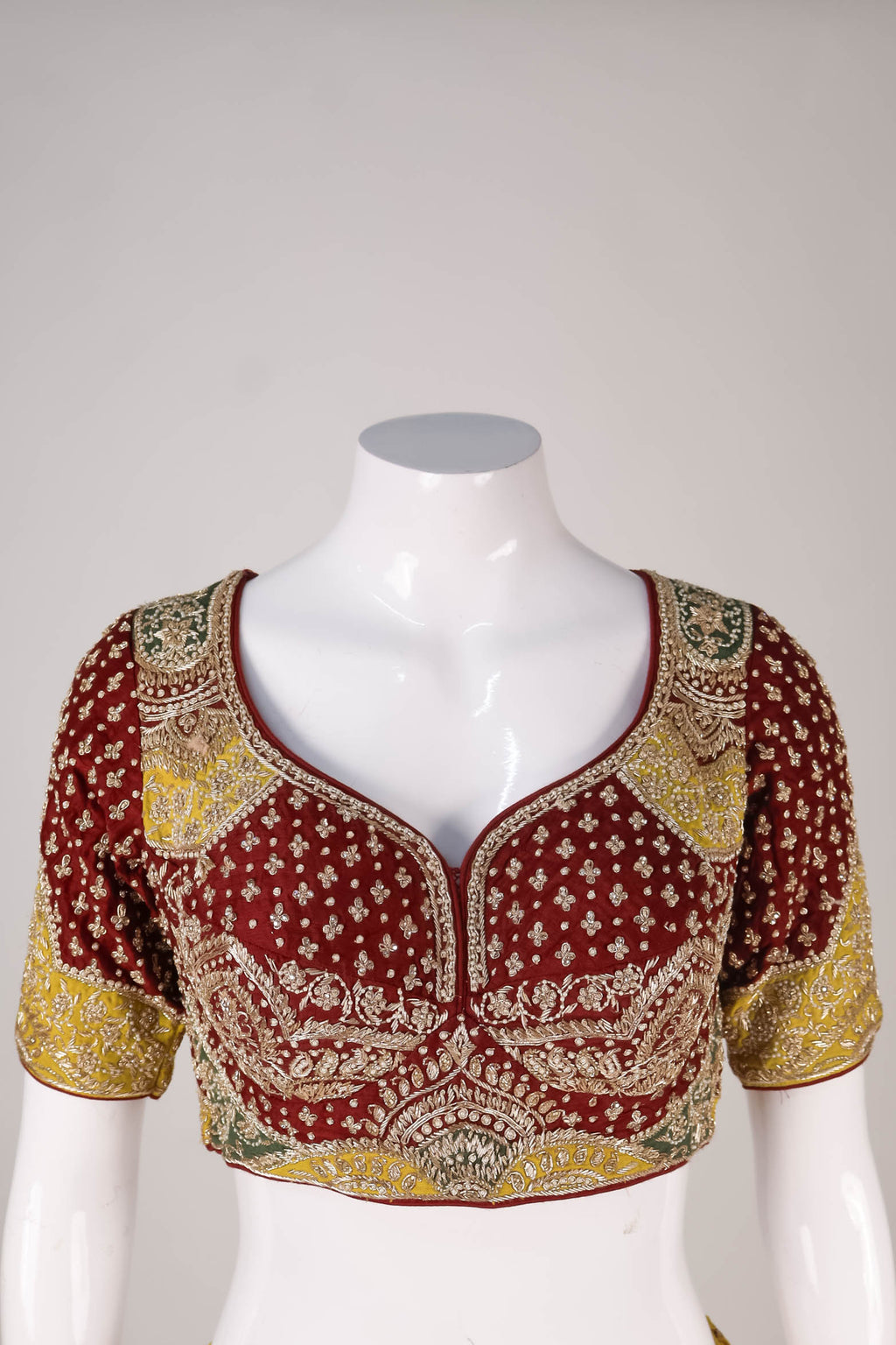 Multi-Color Paneled Gota Patti Lehenga Choli