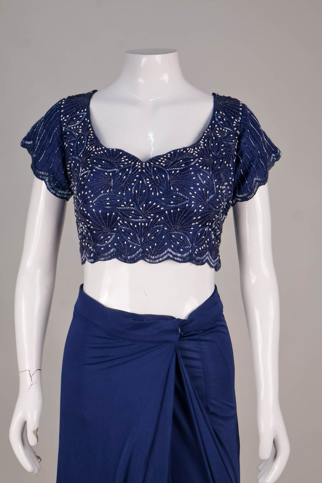 Royal Blue-Saree