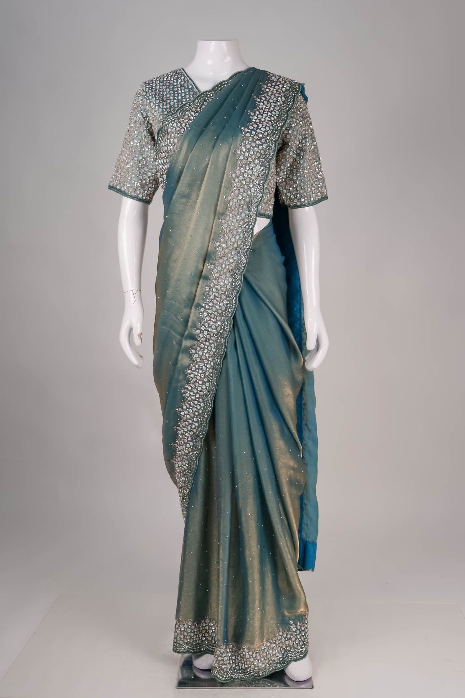 Shimmer Saree with Sequin Blouse