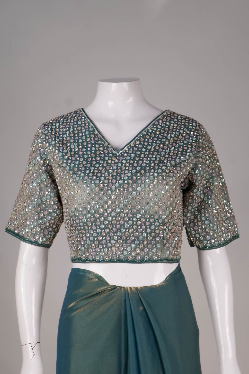 Shimmer Saree with Sequin Blouse