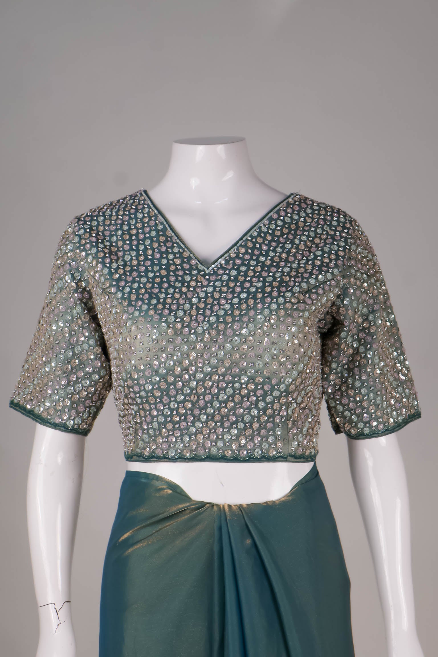 Shimmer Saree with Sequin Blouse
